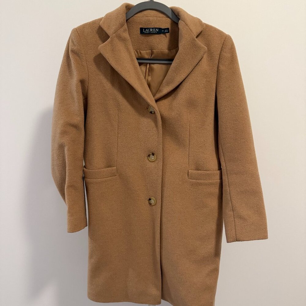 Ralph Lauren Camel Pea Coat - Size 4P